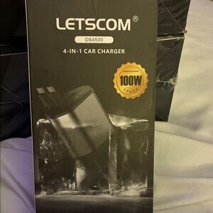 Black 4-in-1 Car Charger